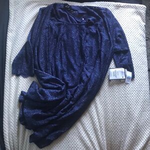 Alex Evenings deep violet 2-piece garment dress Mother of the bride Size 20W